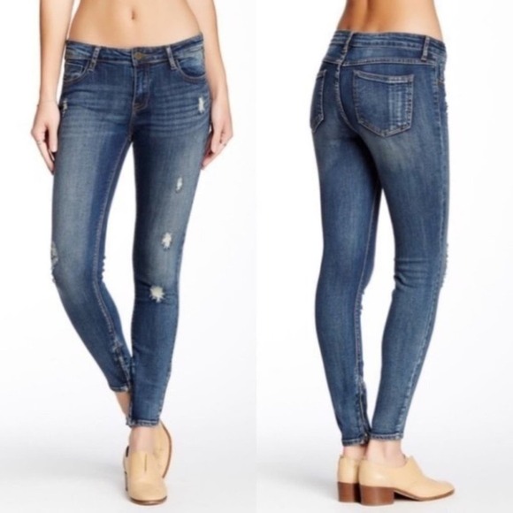PISTOLA Anais #P6855N Zip Cuff Skinny Jeans, 25 - Picture 1 of 13